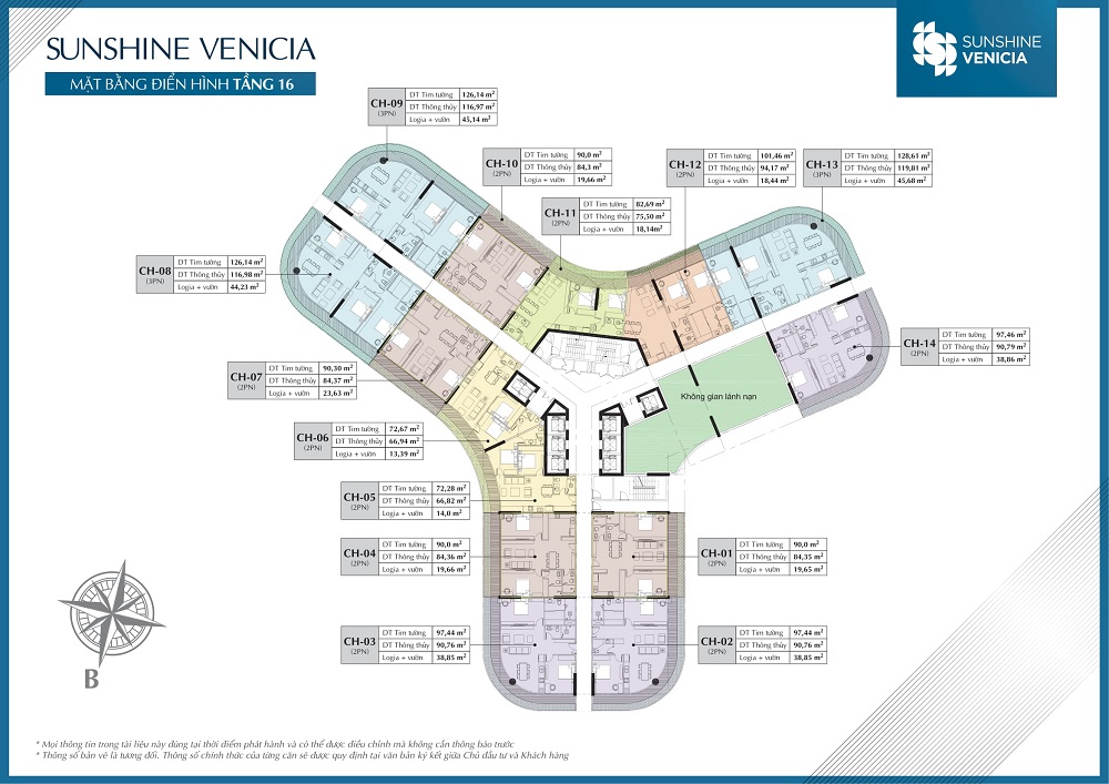 Sunshine Venicia Condo  Floor Plans 16 Storey