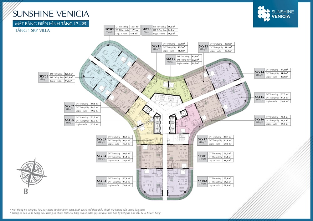 Sunshine Venicia Condo Floor Plans 17-25 Storey